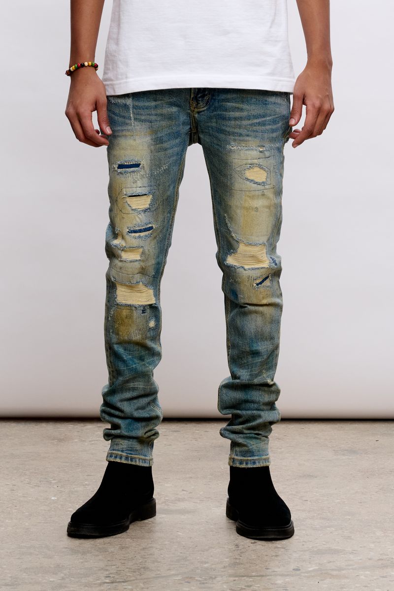 ANOM "HOTIZAN" DIRTY BLUE DENIM