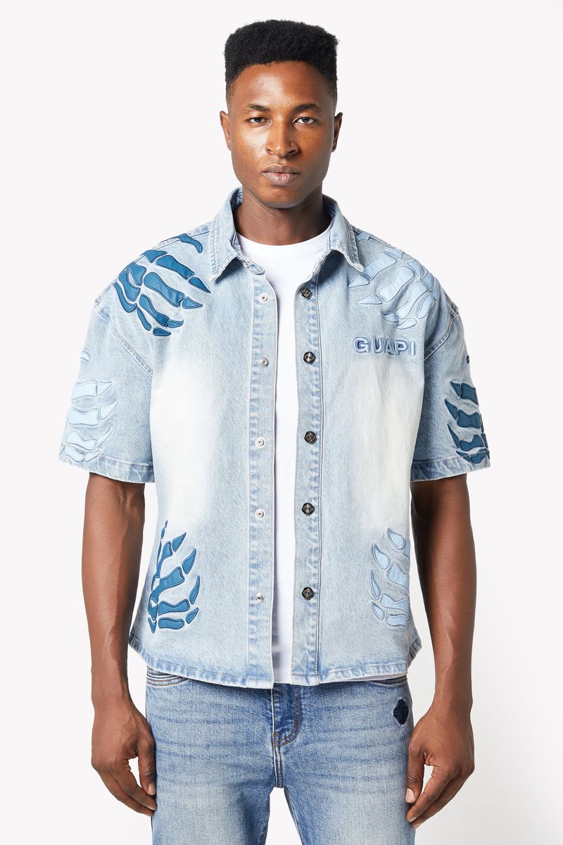 GUAPI AQUA BLUE HELL DRAGER SHIRT