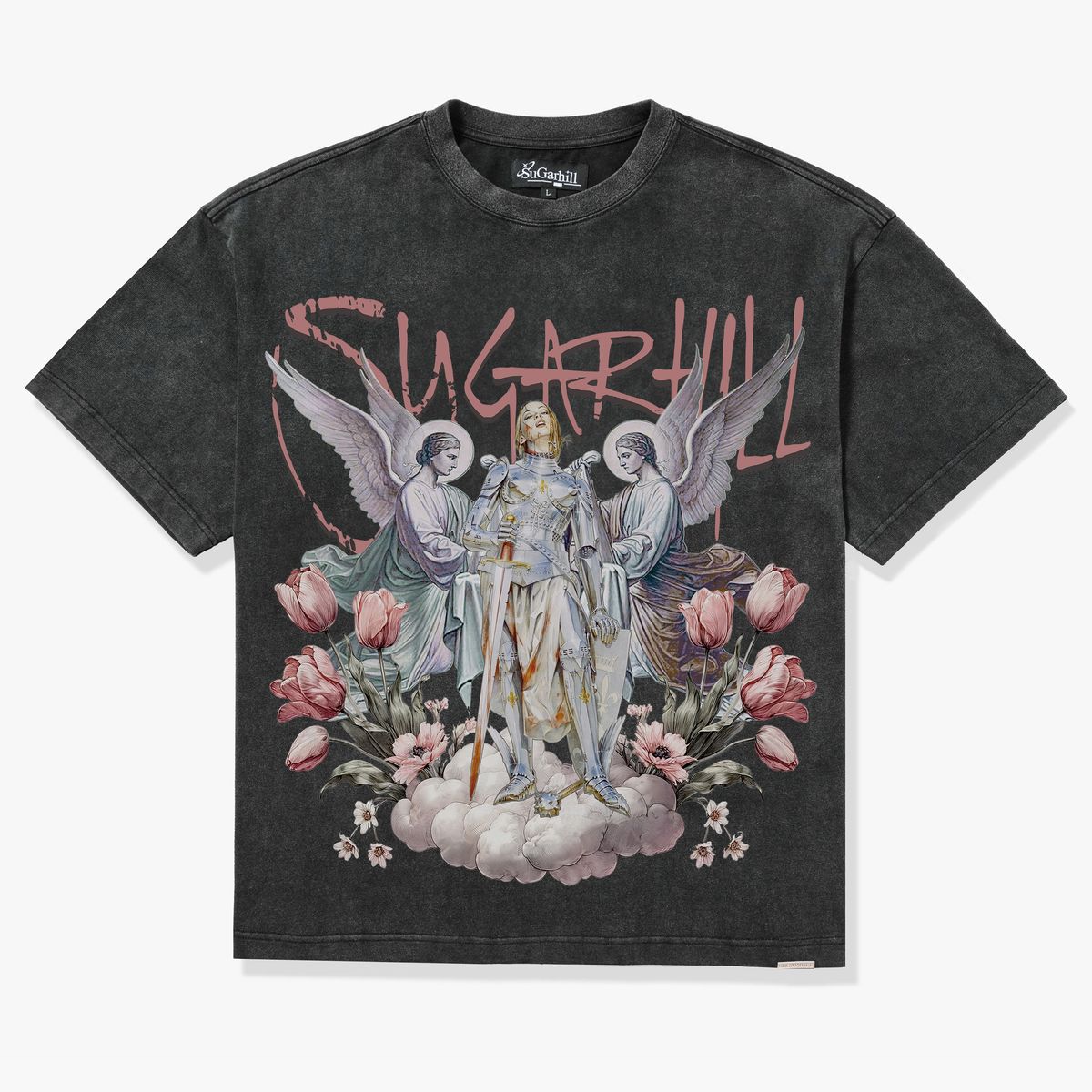 SH "HEAVENS GATE" T-SHIRT (BLACK VINTAGE)