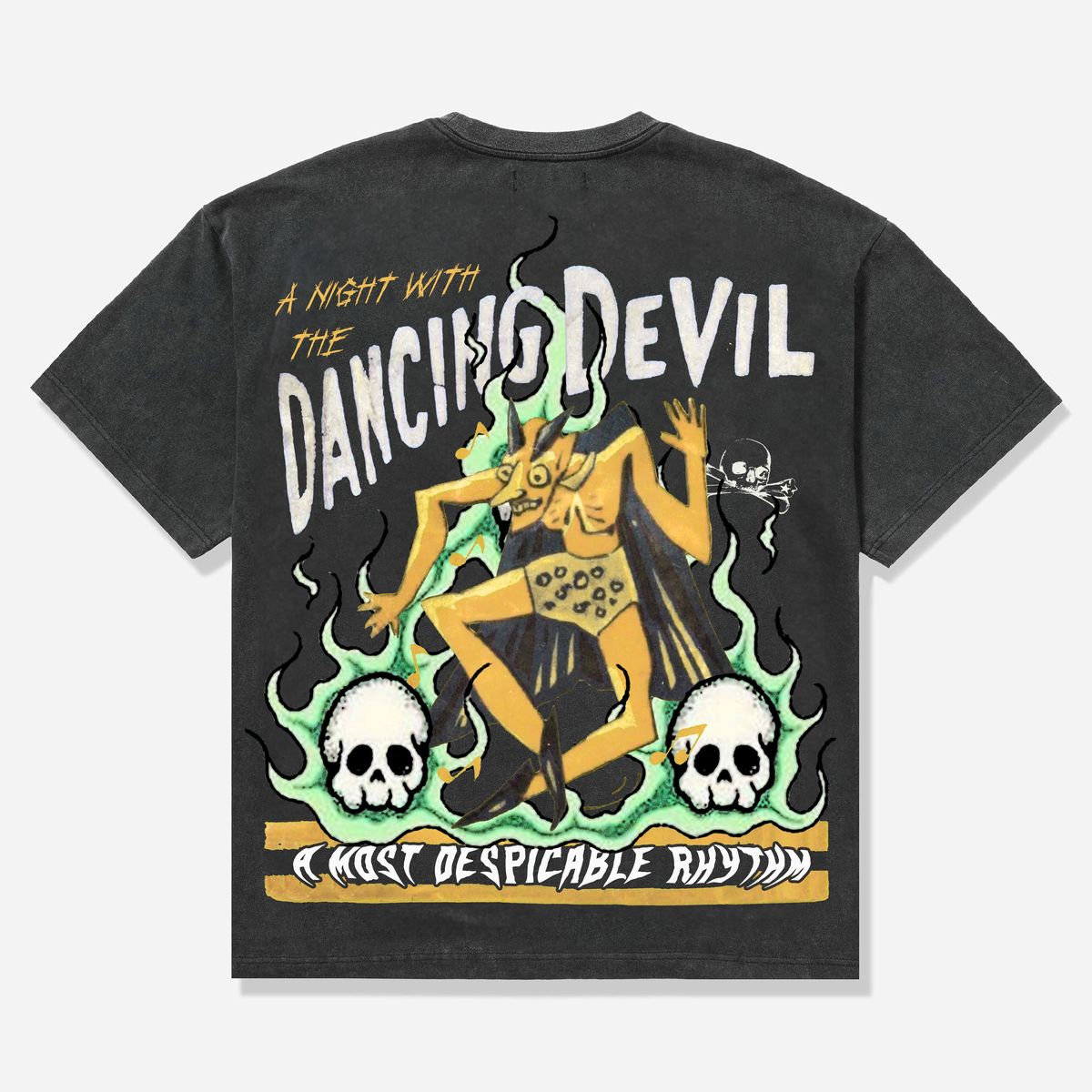 SH "DANCING" T-SHIRT (BLACK VINTAGE)