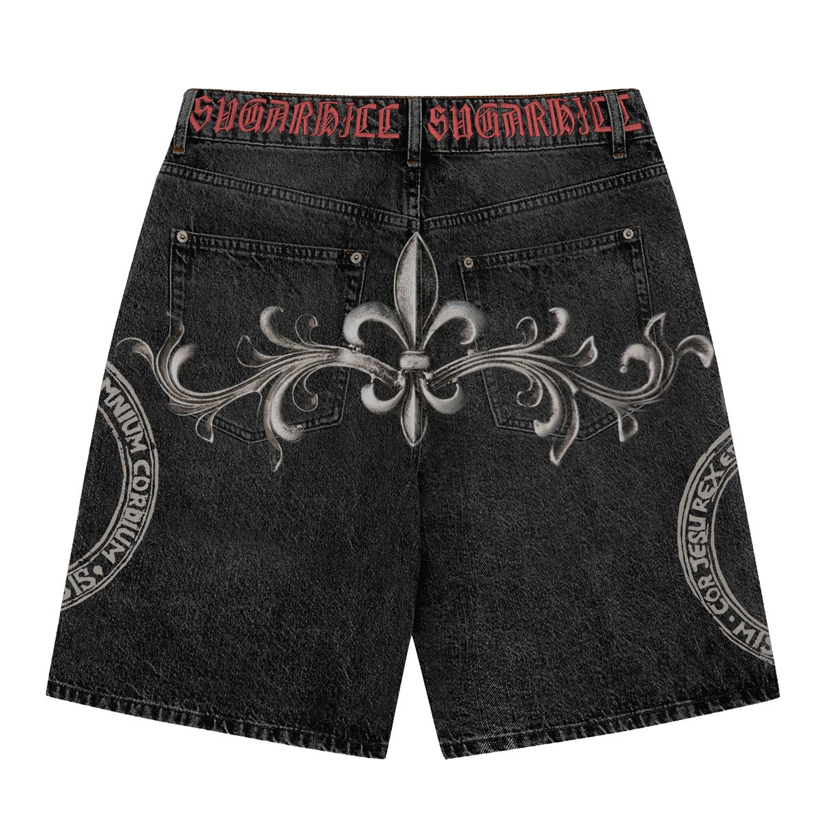 SH "APPIA" JORTS (BLACK WASH)