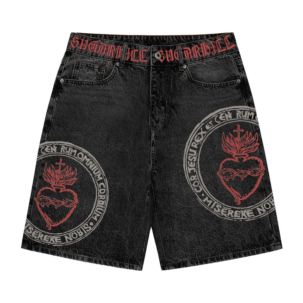 SH "APPIA" JORTS (BLACK WASH)