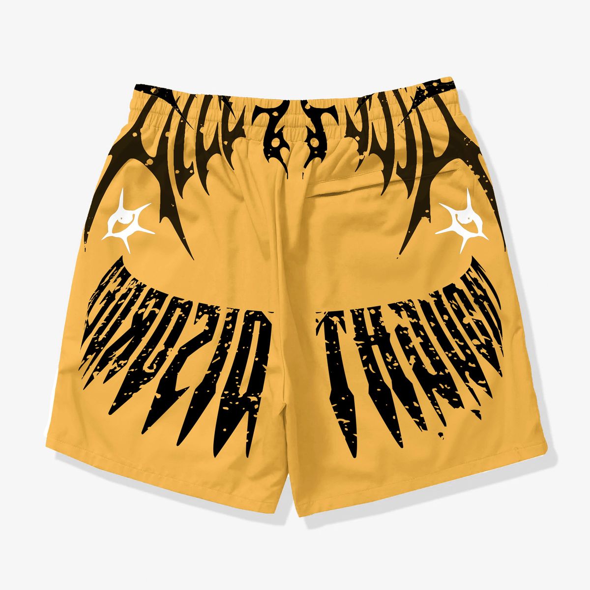 SH "SINSITER" POLY SHORTS (GOLD)