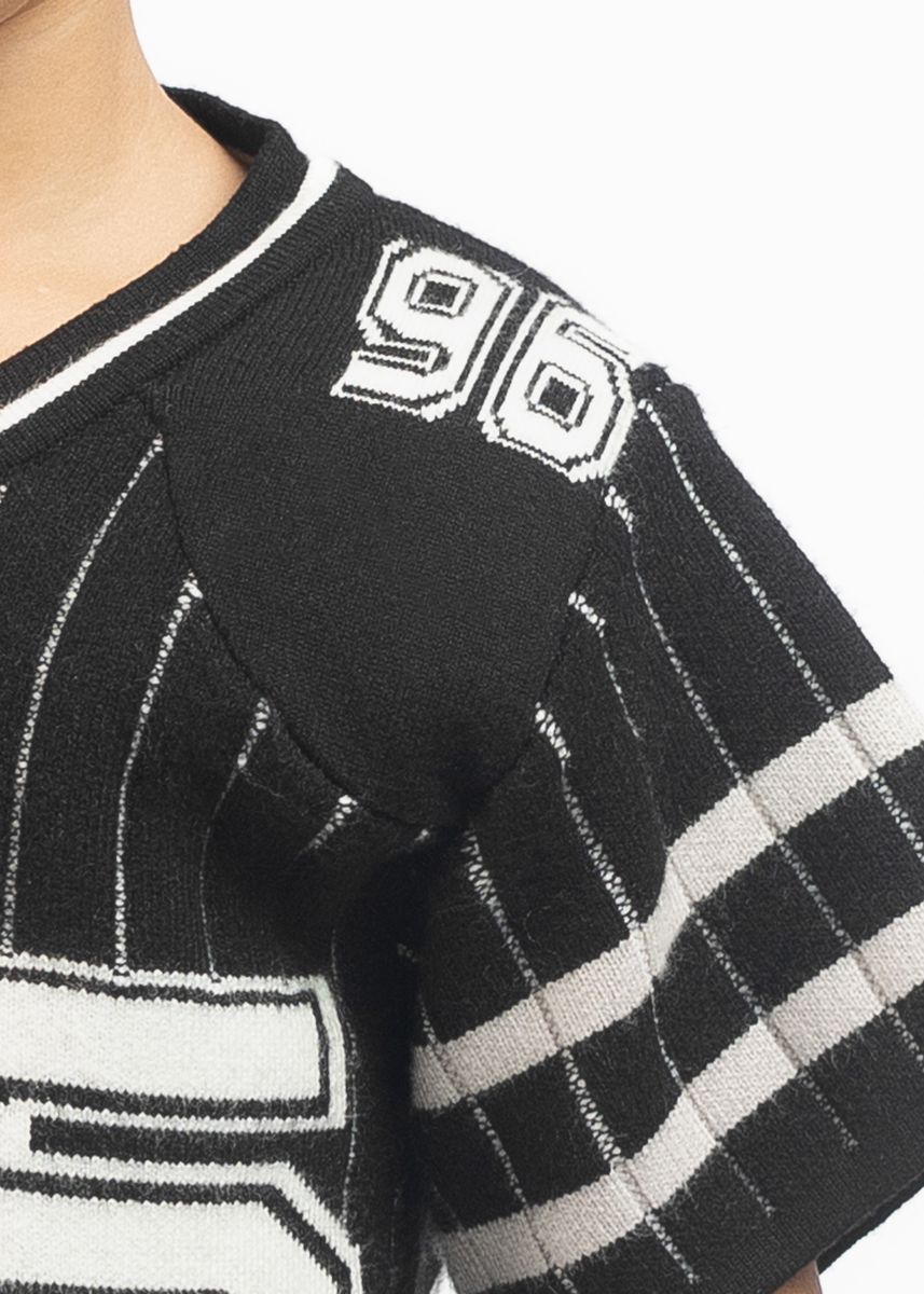 GUAPI OBSIDIAN BLACK KIDS FOOTBALL JERSEY
