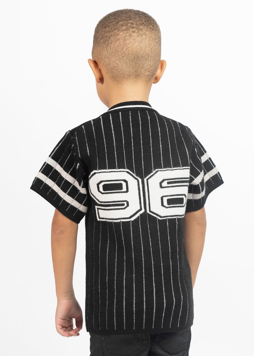 GUAPI OBSIDIAN BLACK KIDS FOOTBALL JERSEY