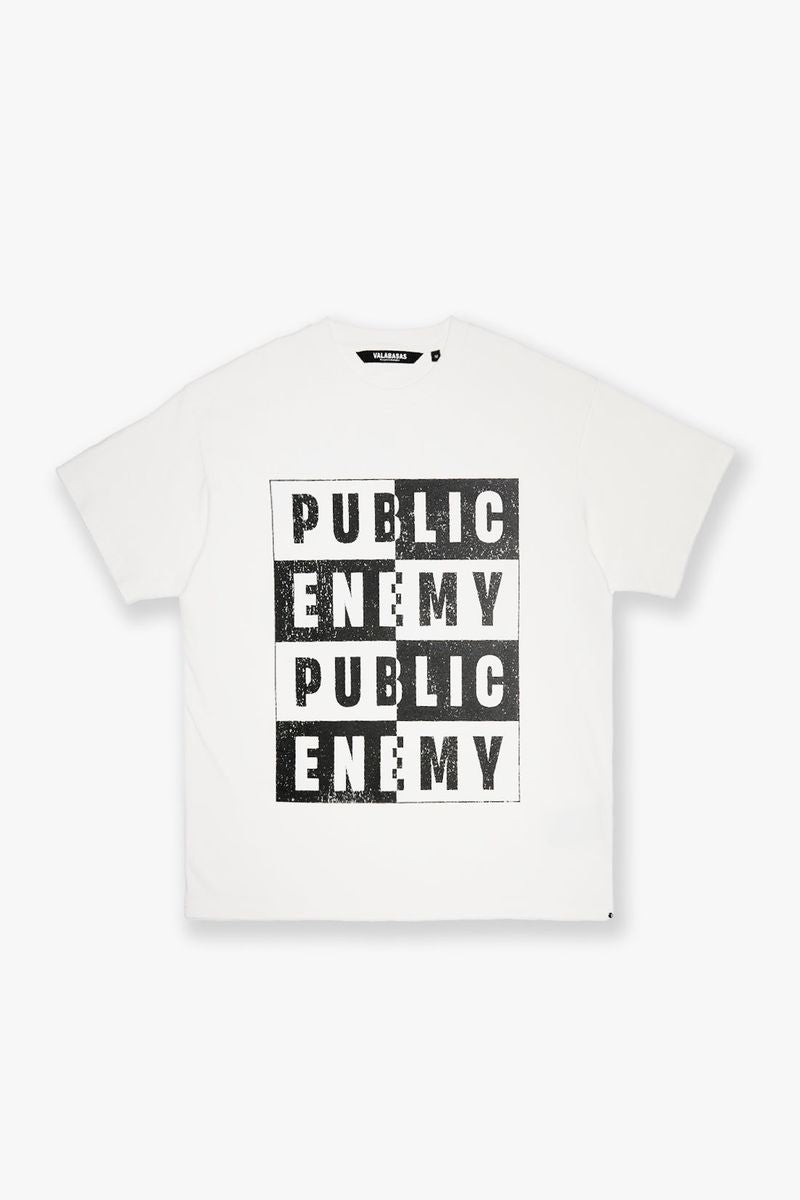 VALABASAS WHITE "PEOPLES ENEMY" TEE