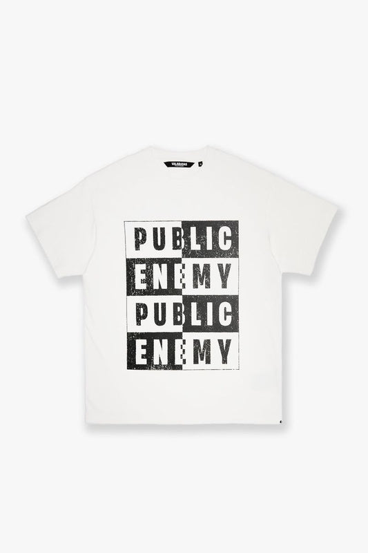 VALABASAS WHITE "PEOPLES ENEMY" TEE