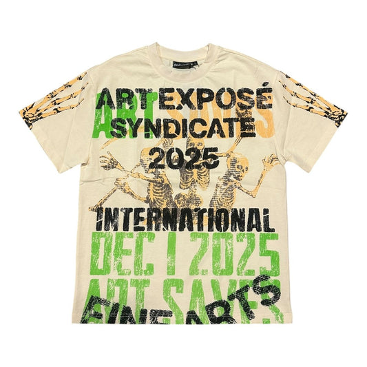 SYNDICATE 'ART EXPOSE' TEE - BONE