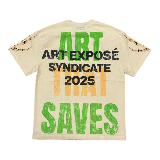 SYNDICATE 'ART EXPOSE' TEE - BONE