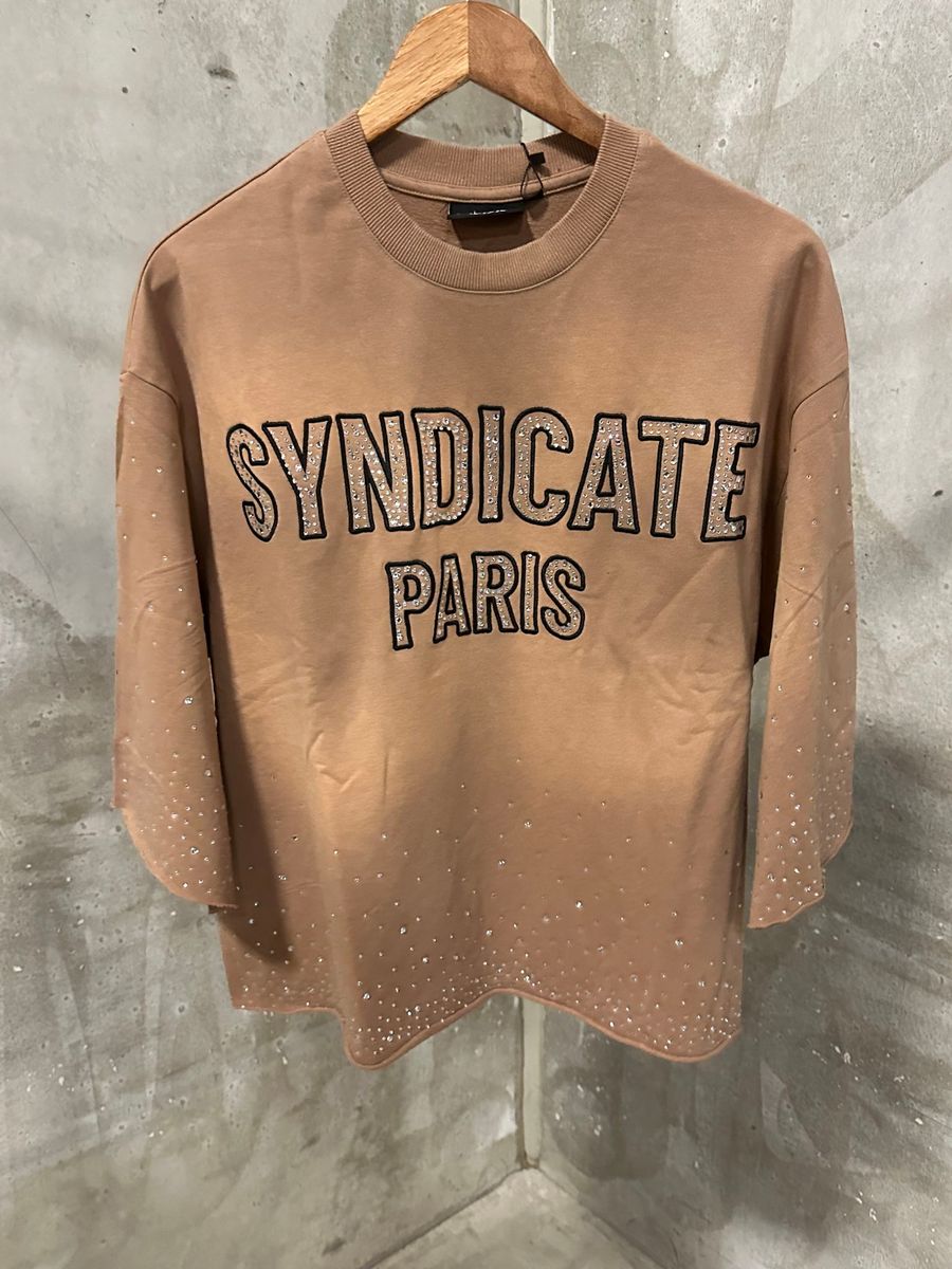SYNDICATE 'PARIS' CAFE CROP TEE