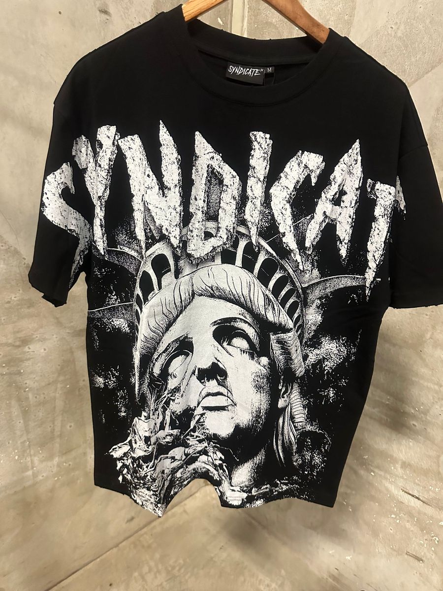 SYNDICATE 'NO JUSTICE' TEE - BLACK