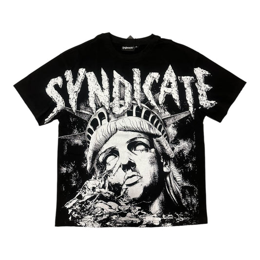 SYNDICATE 'NO JUSTICE' TEE - BLACK