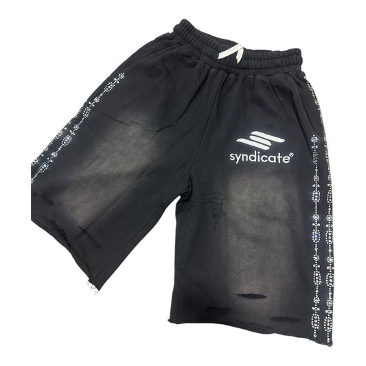 SYNDICATE 'JEWEL' SHORTS - BLACK WASH