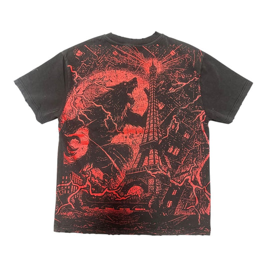 SYNDICATE 'EIFFEL TOWER' TEE - BLK/RED