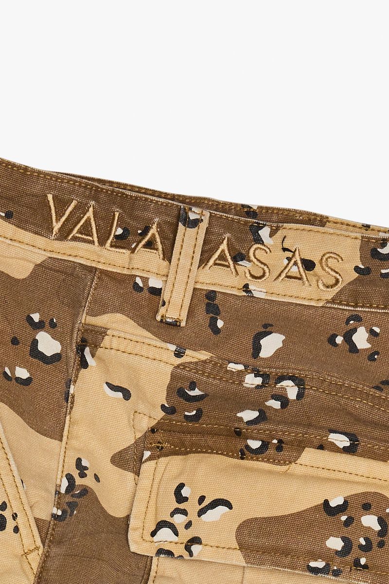 VALABASAS Geno Db Sand Stacked Flare Jean