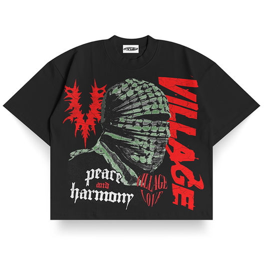VLG PEACE AND HARMONY TEE - BLACK