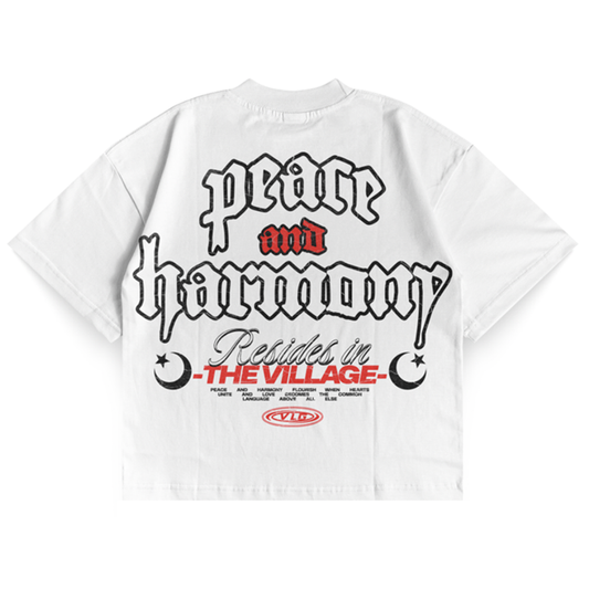 VLG PEACE AND HARMONY TEE - WHITE