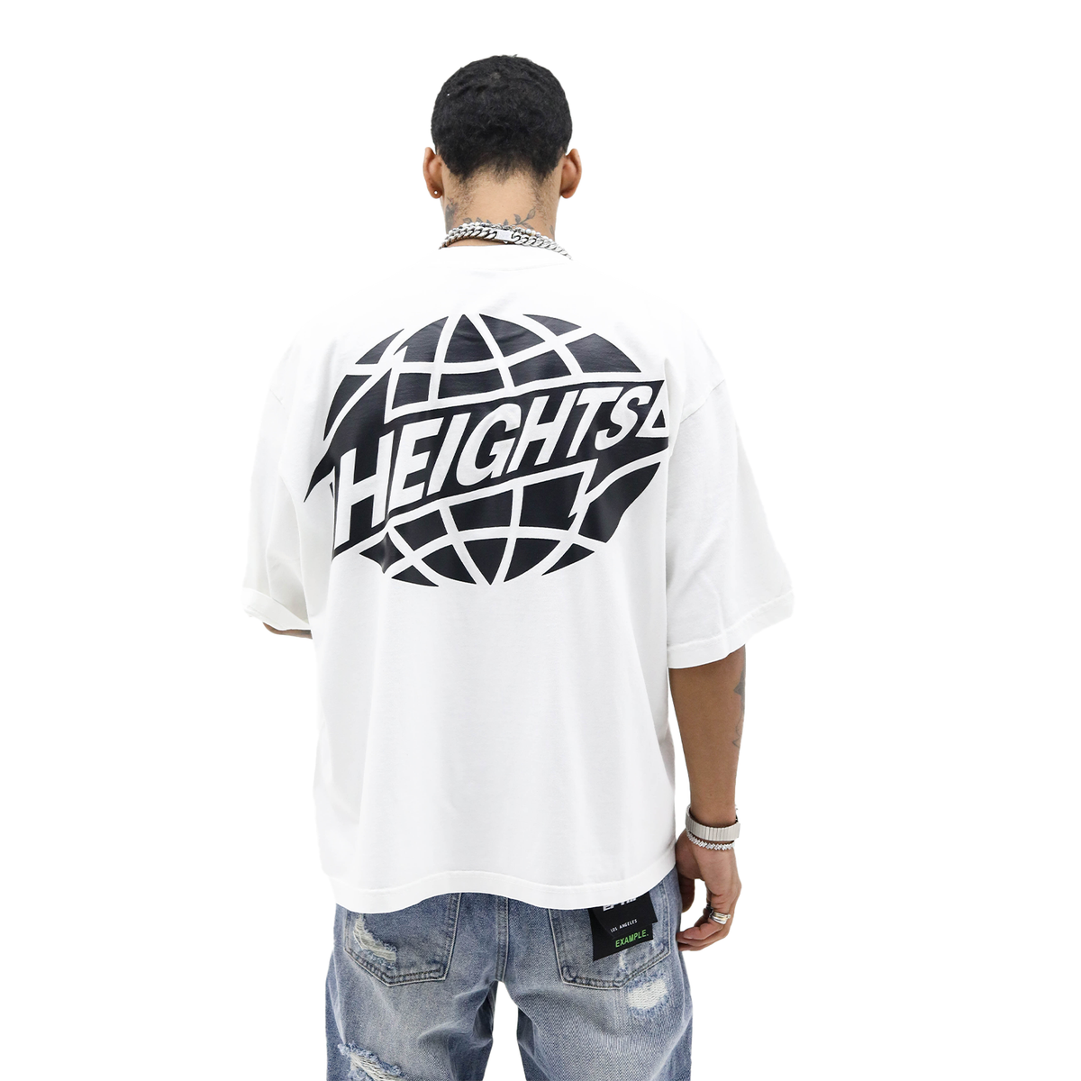 HEIGHTS "CHASING NEW HEIGHTS" TEE (WHITE)