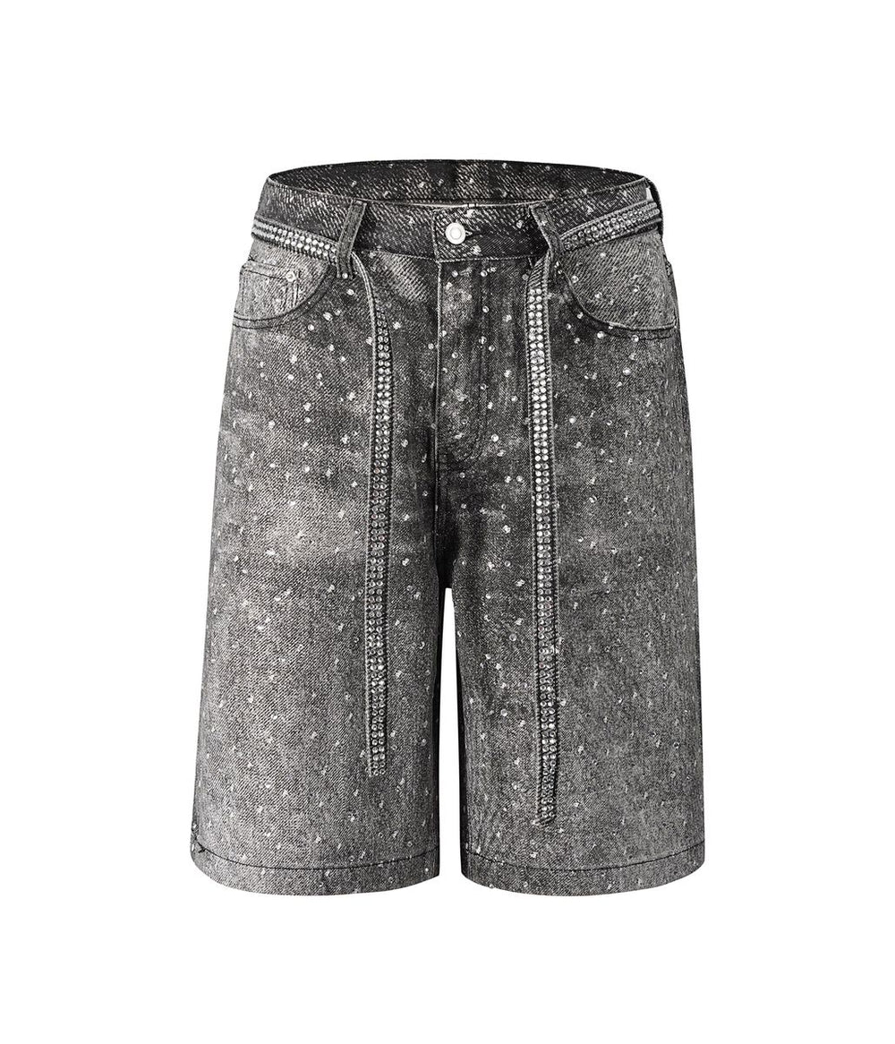 UNDVLPD NOIR RHINESTONE SHORTS