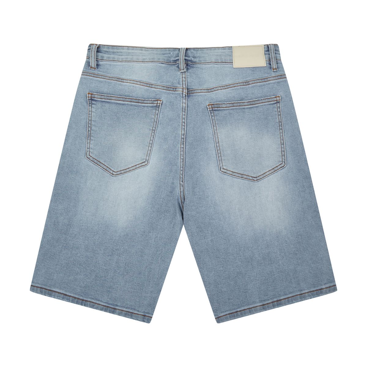 AS PATCHWORK JORTS - BLUE