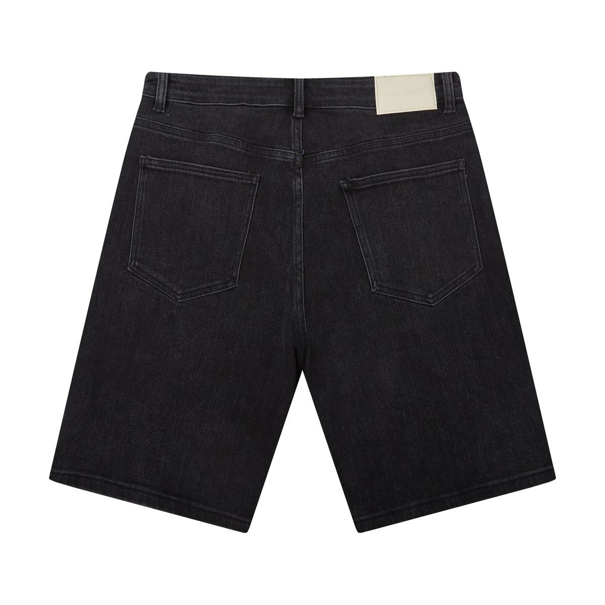 AS PATCHWORK JORTS - BLACK
