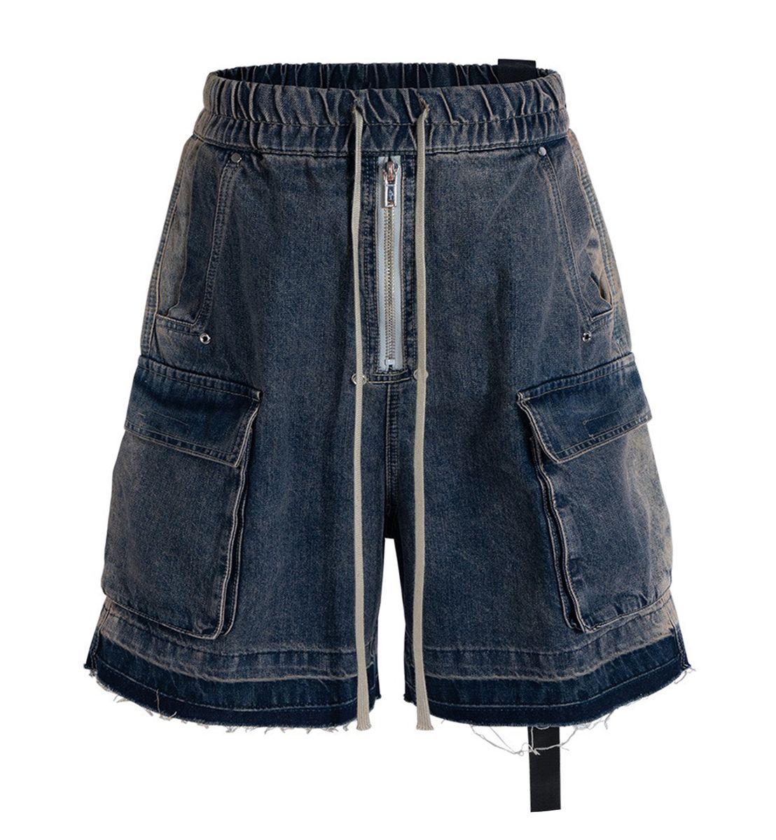 UNDVLPD AZUL DRAWSTRING DENIM CARGO SHORTS