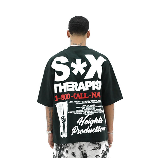 HD 'THE SEX THERAPIST' TEE - BLACK