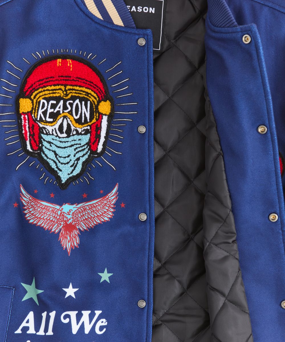 REASON BORN FREE VARSITY JACKET (RER5-001)