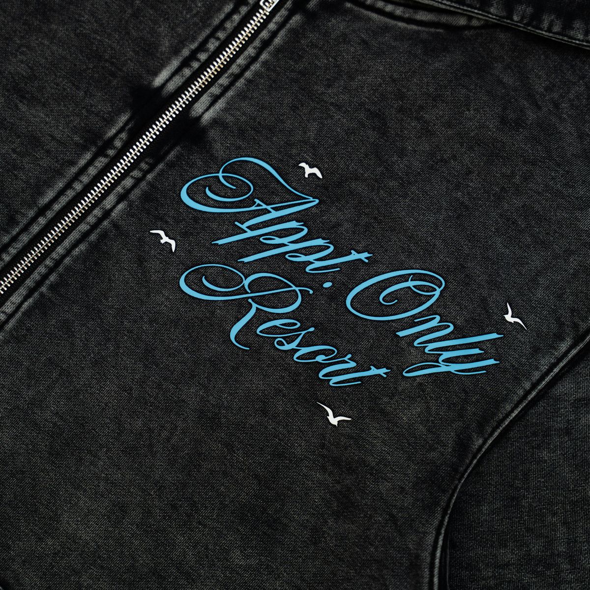 BAO APPT RESORT ZIP HOODIE - BLACK