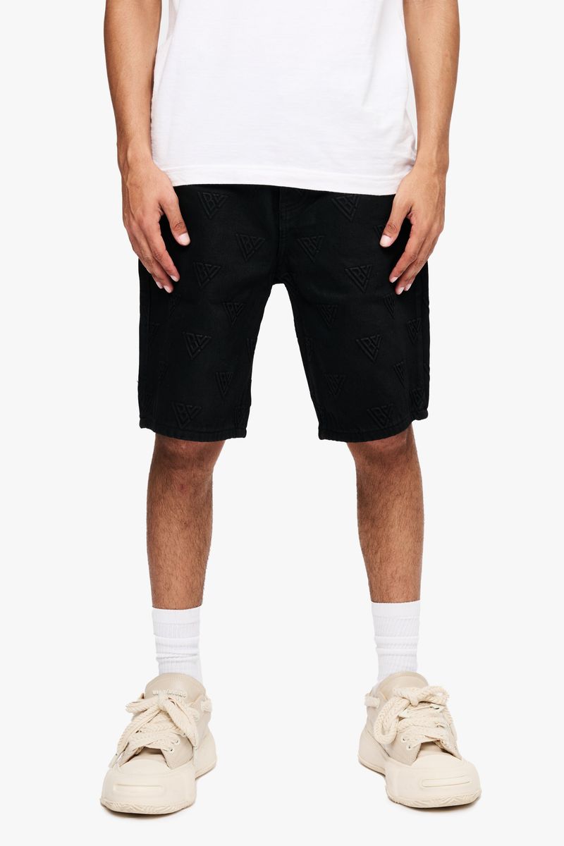 Valabasas Black Waxed Press Shorts