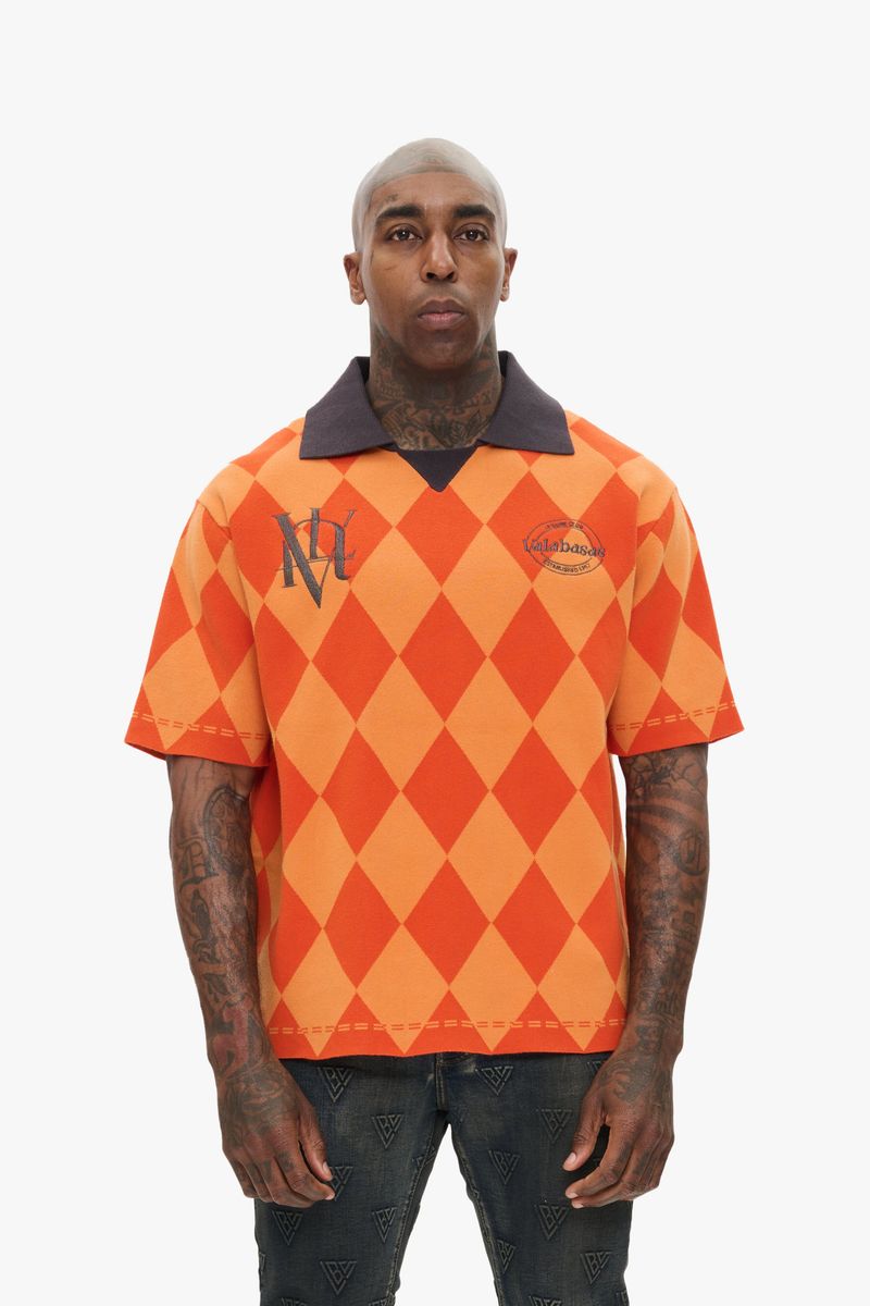 Valabasas Orange Thanya Polo Button Up