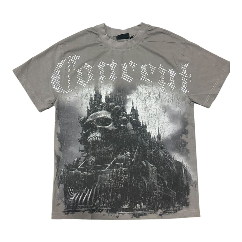 CONCEPT - MIDNIGHT TEE - GREY WASH