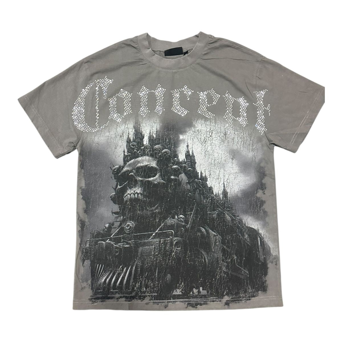 CONCEPT - MIDNIGHT TEE - GREY WASH