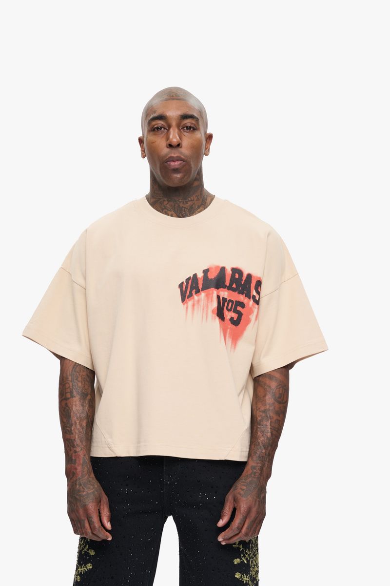Valabasas NO.5 Cropped Tee Off-White