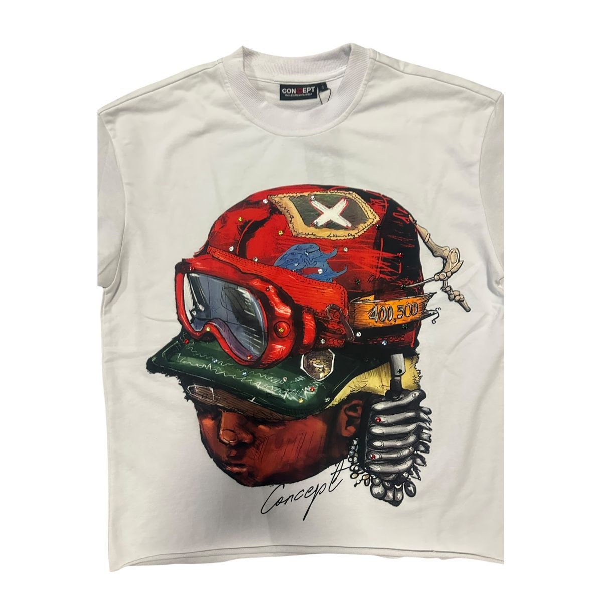 CONCEPT - CAPTAIN LS TEE - WHT
