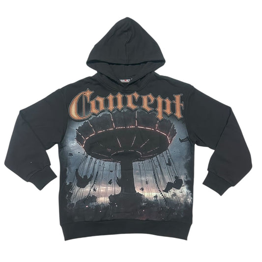CONCEPT - CAROUSEL HOODY - BLACK
