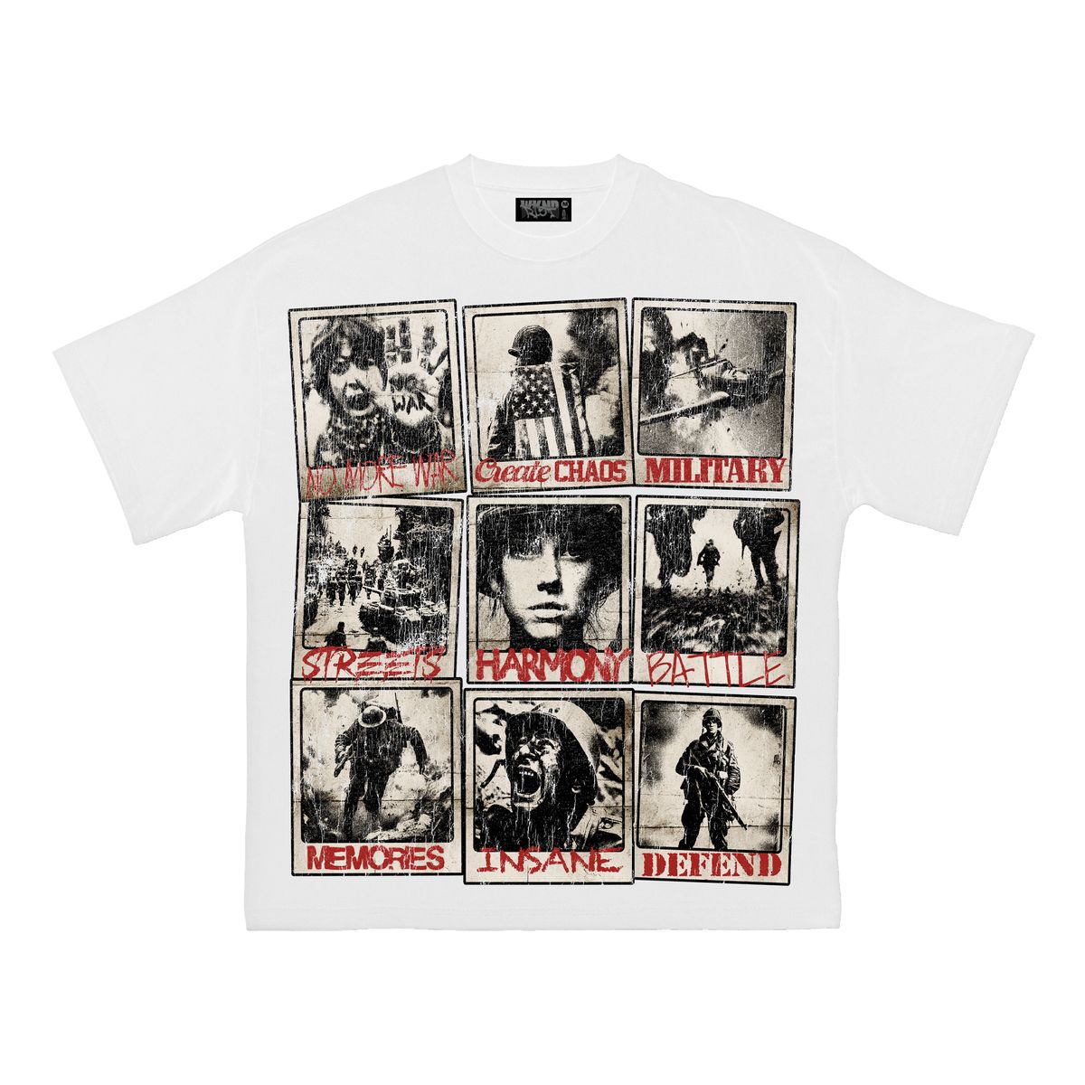 WKND RIOT CREATE CHAOS TEE - WHITE