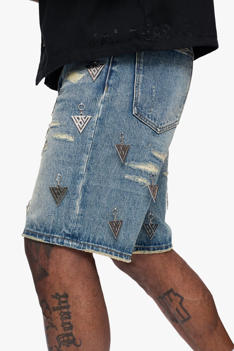 Valabasas Ascension Vintage Blue Denim Shorts
