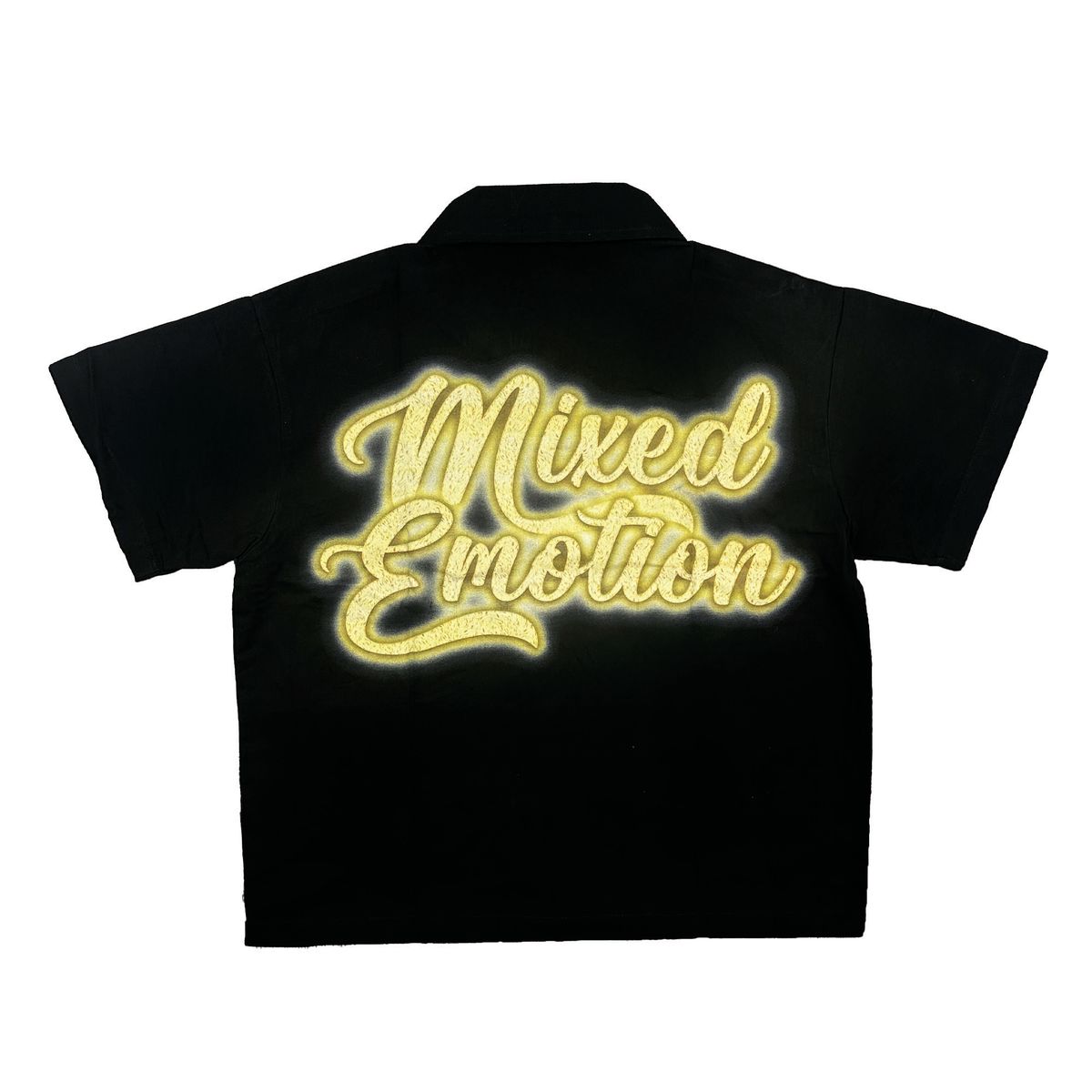 ME 'BLINDED' ZIP UP SHIRT - BLACK