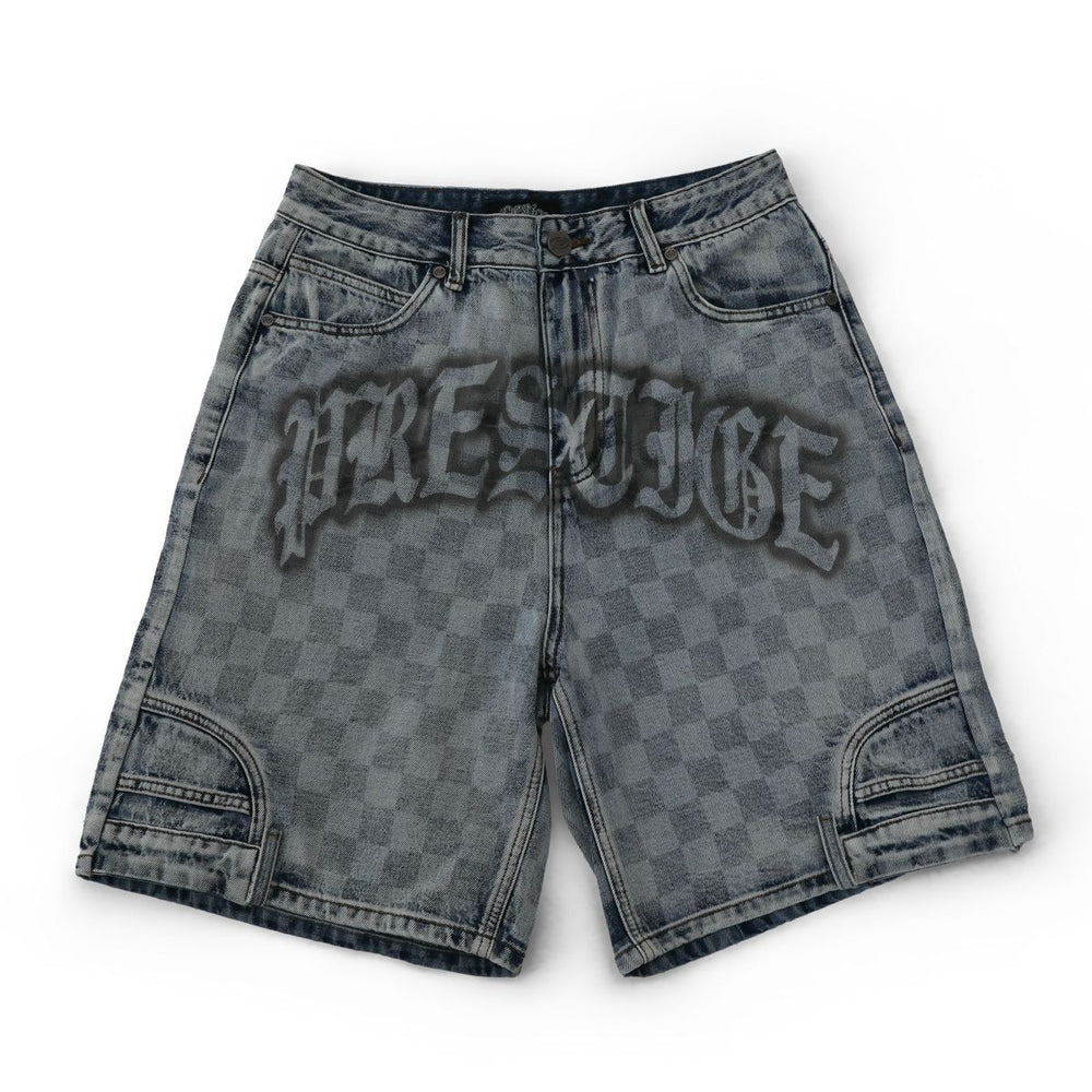 PRESTIGE CHECKERBOARD JORTS