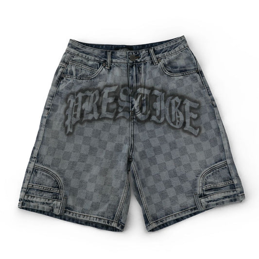 PRESTIGE CHECKERBOARD JORTS