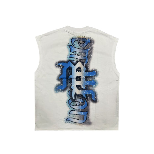 ME WHITE 'ANGEL' SLEEVELESS TEE