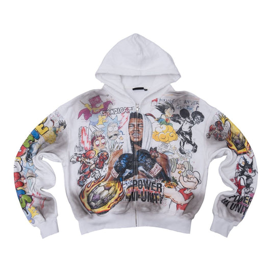 SYNDICATE "UNITY" ZIP-UP WHITE