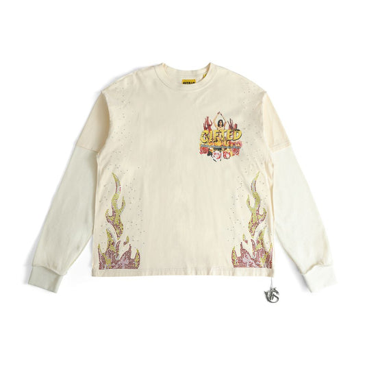 GFTD OMBRES BONE L/S TEE