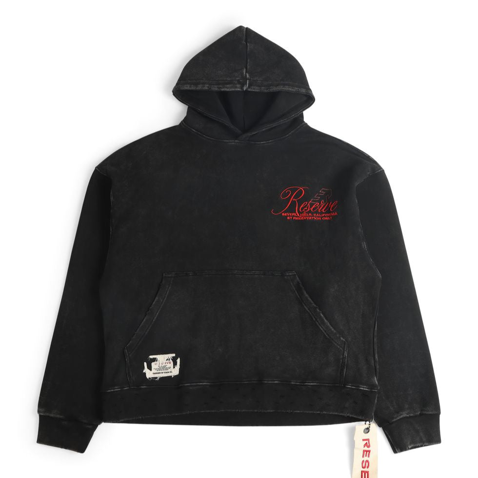 RESERVE HEAVENS HOODIE - BLACK