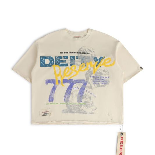 RESERVE SKULLY TEE - BONE