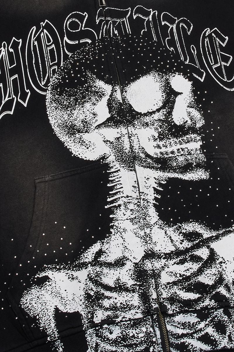 XHOSTILE "VOIDWALKER" ZIP-UP HOODIE