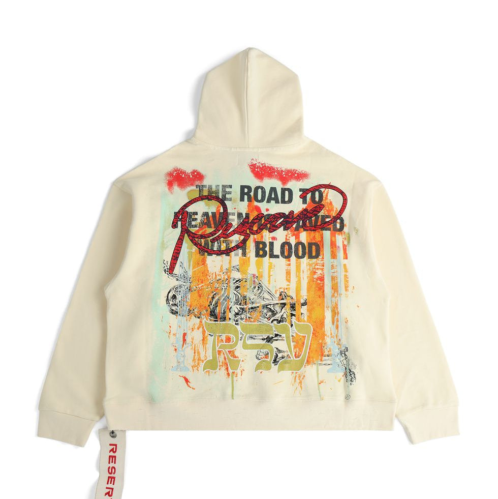 GFTD PAVED IN BONE HOODY