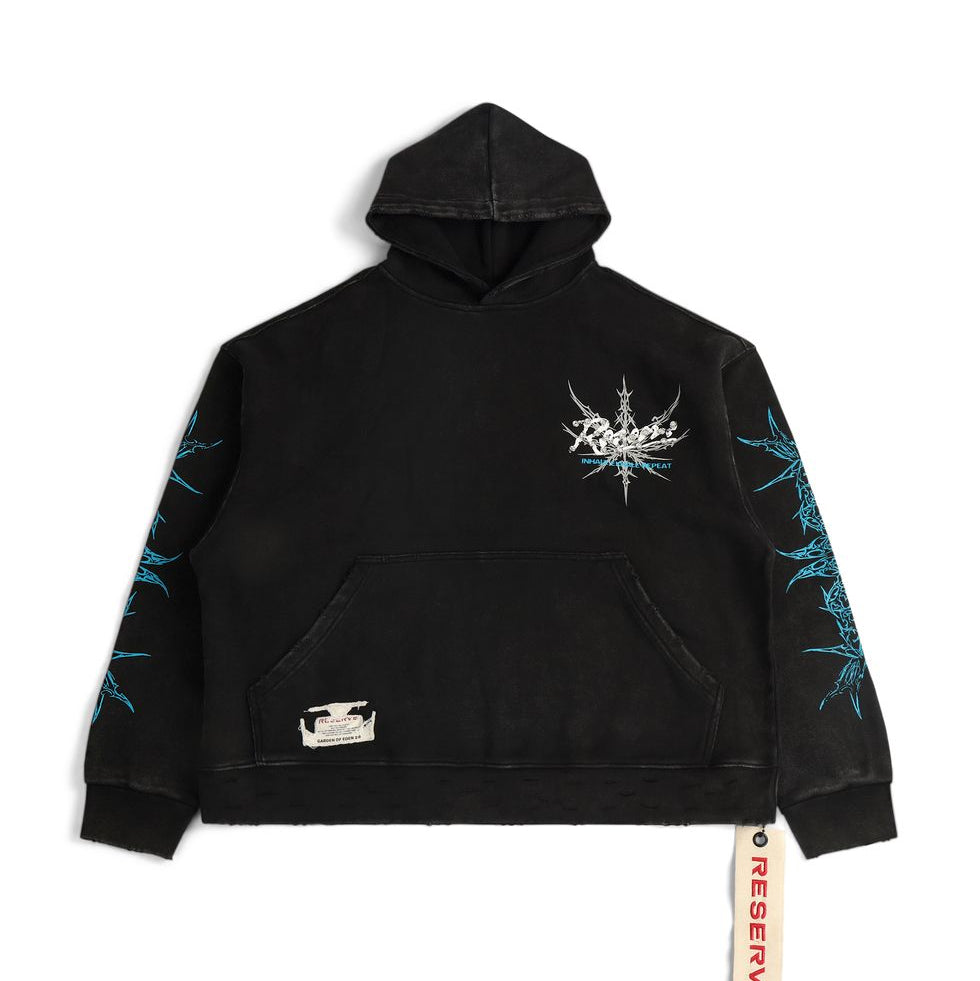 GFTD INHALE EXHALE BLK HOODY