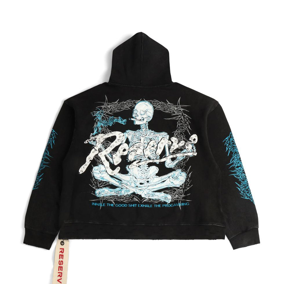 GFTD INHALE EXHALE BLK HOODY